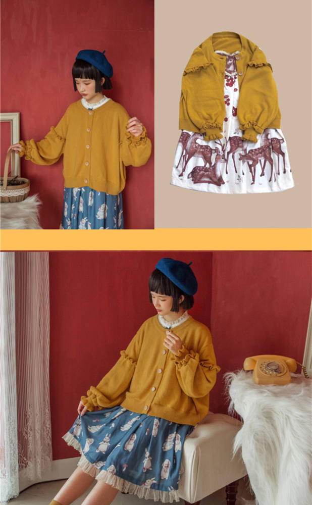 Little Sheep~ Sweet Lolita Cardigan -Pre-order Closed