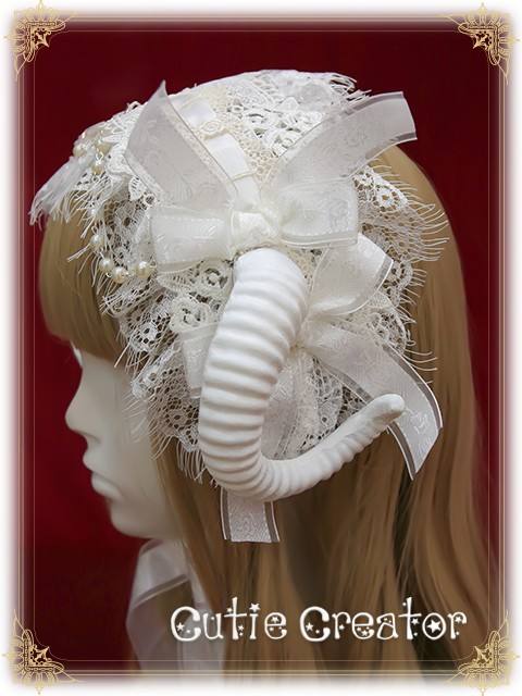 Cutie Creator -Evil Bridal~ Lolita Headband + Veil Set
