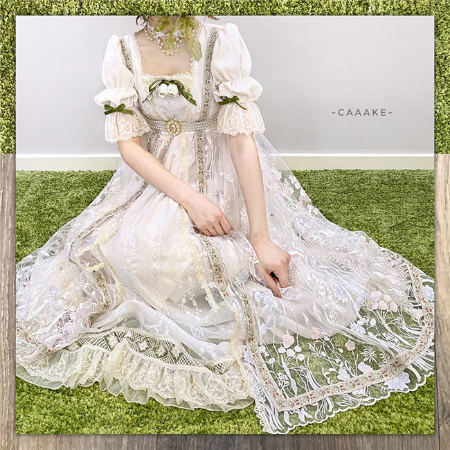 Miss Point ~ Salley Garden Empire Embroidery Lolita OP SP - Custom Tailor