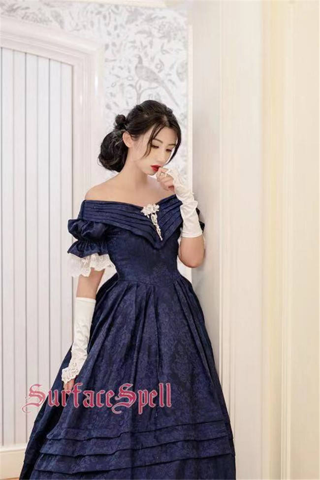 Surface Spell ~ The Duchess*Rococo~ Elegant Jacquard Lolita OP - Custom Tailor Available