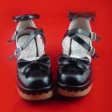 Black Shiny Lolita Shoes
