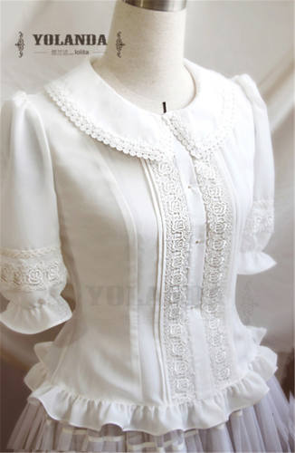 Sweet College Style Chffion Lolita Blouse