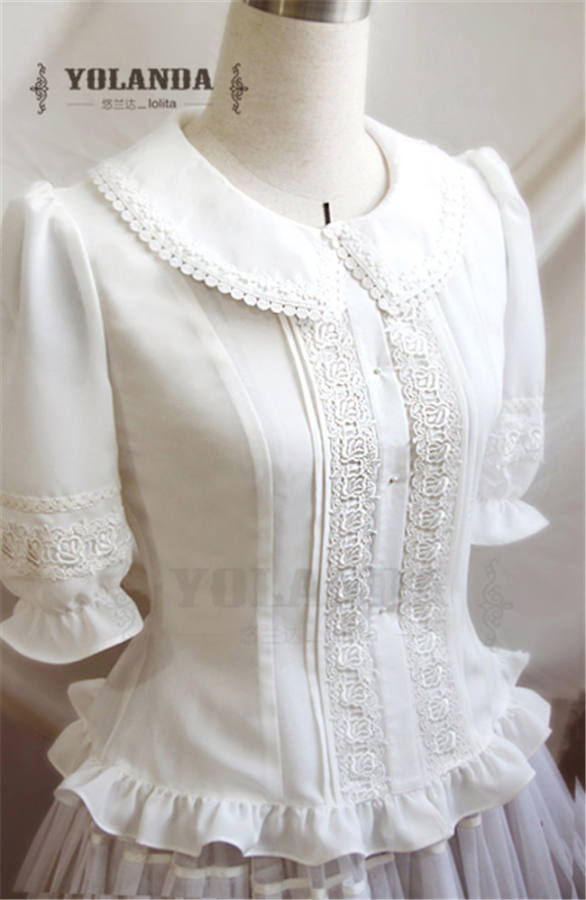 Sweet College Style Chffion Lolita Blouse -OUT