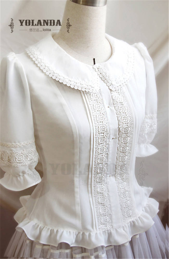 Sweet College Style Chffion Lolita Blouse