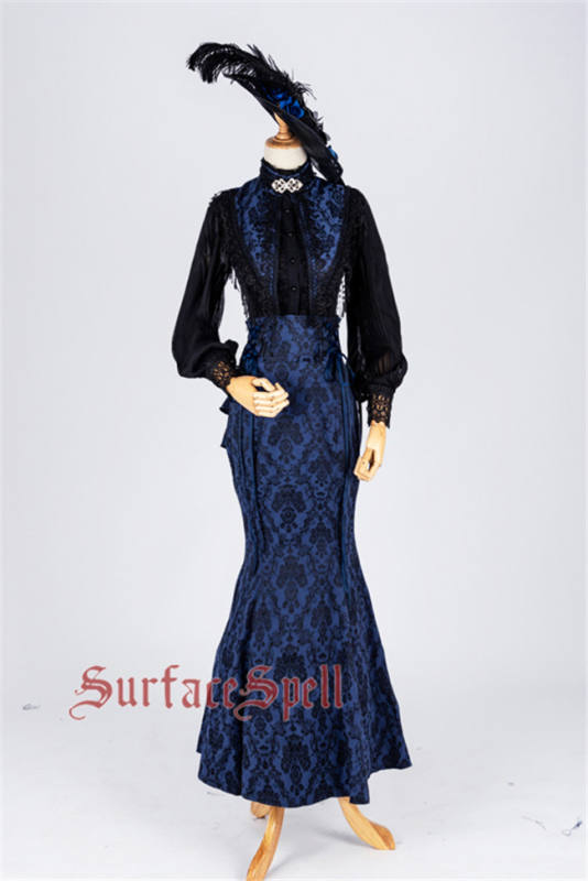 Surface Spell ~Nyx Gothic Lolita Fishtail Skirt Mermaid Style
