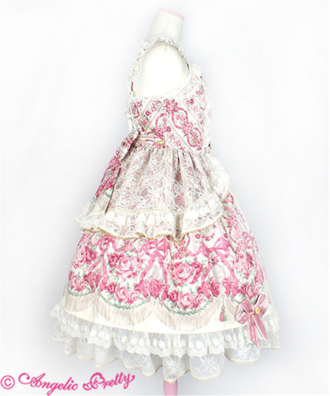 Angelic Pretty Replica~ Rose Princess~ Lolita JSK and OP$56.99-Lolita  Dresses