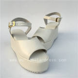 Charming White Matte Lolita High Platform Sandals -  Three Kinds Of Styles