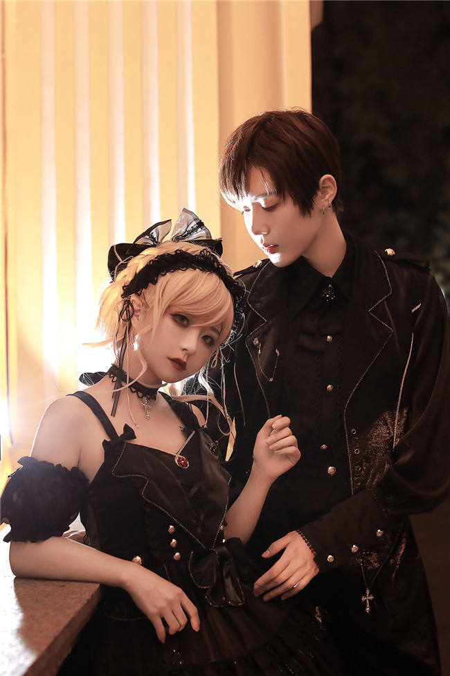 Passion Theme Dark Night and Silver Light Ouji Set/Dress -Ready Made