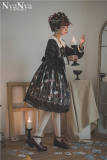 Royal Card~ Peter Pan Collar Lolita Printed OP Dress -Ready Made