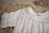 Cusand~Petals collar short sleeves Lolita  inner blouse-Pre order Closed