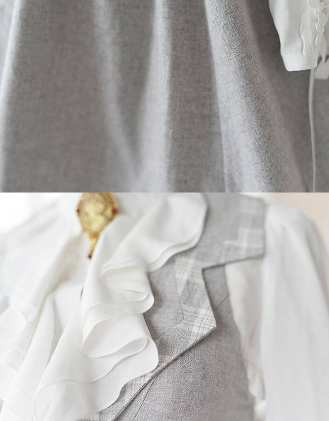 Doris Night ~College Style Lolita Vest JSK / Cape - Ready made