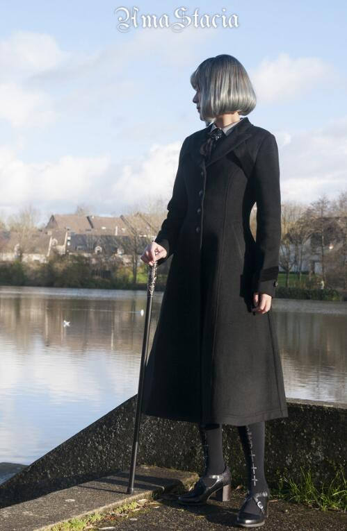 Time~ 2018 Winter Slim Wool Coat -out