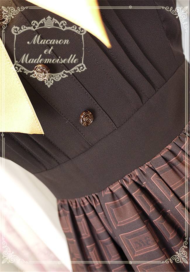 Chess Story -Macaron et Mademoiselle-Lolita Long Sleeves OP Dress