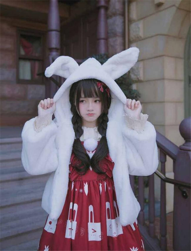 The Rabbit/The Bear~ Sweet Thickening Lolita Short Coat -Pre-order Closed