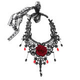 Aimimi~ Vintage Gothic lace Lolita Necklace