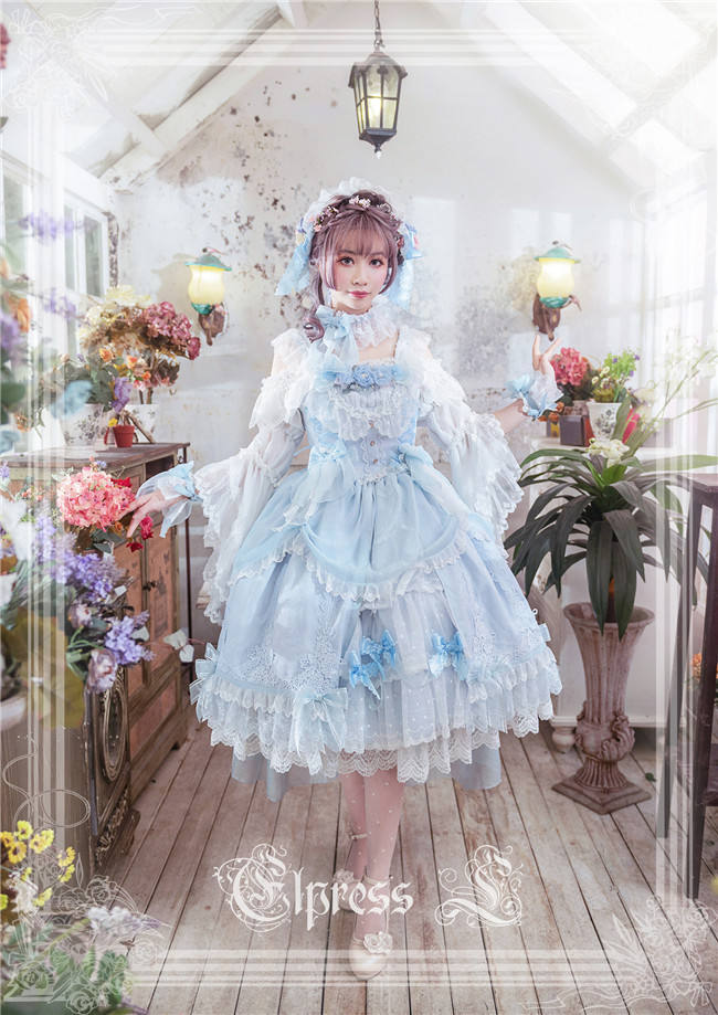 Elpress L ~Christmas D*Romance Ode~ Elegant Lolita JSK -Ready Made Purple M - In Stock