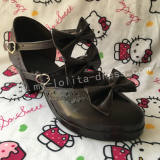 Sweet Matte Coffee Lolita Heels Shoes O