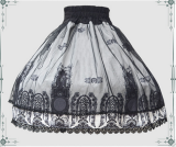 Vingtage Cross & church Printed  Lolita Skirt