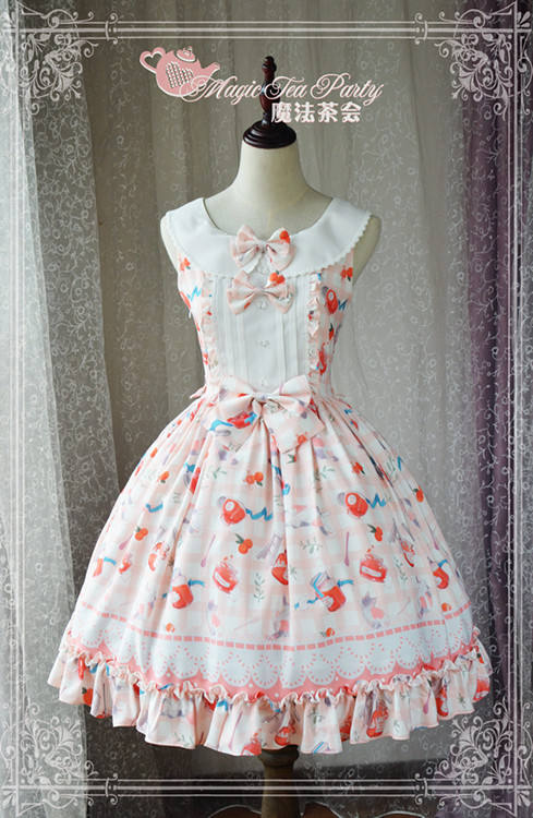 Magic Tea Party~ Cat&Marmalade~Sweet Lolita JSK Version I-Ready Made