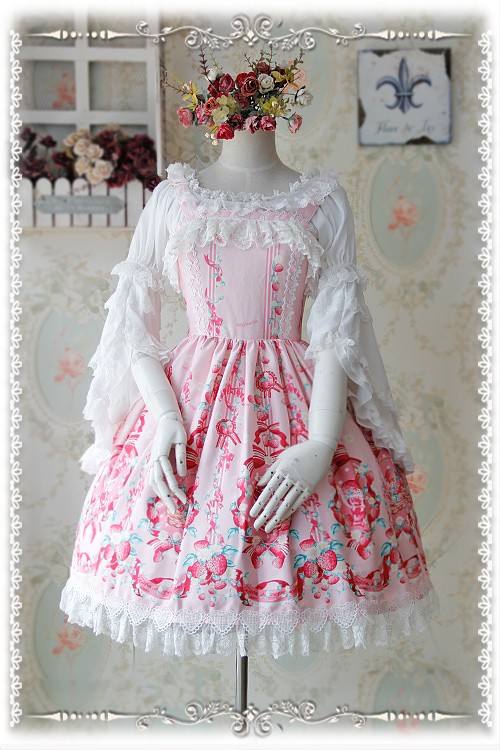Infanta Detachable Set-in Hime Sleeves Chiffon Lolita Blouse