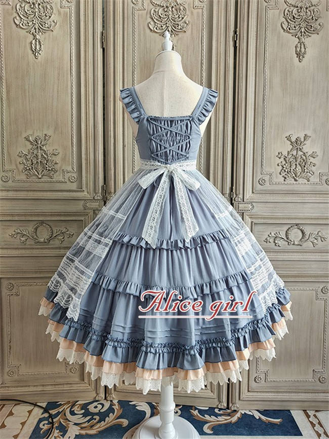 Alice Girl ~When Camellia Blossoms Lolita JSK + Overskirt -Pre-order