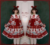 Tommy Bear ~Strawberry Bear~ Lolita Dress for Kids/Adults -out