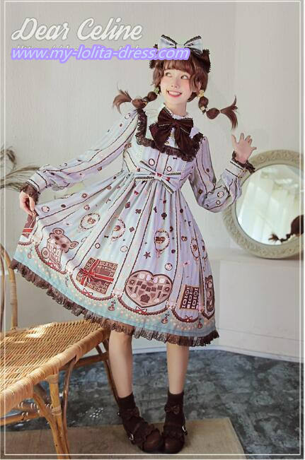 Valentine's Chocolate~ Sweet Lolita OP/JSK -Ready Made