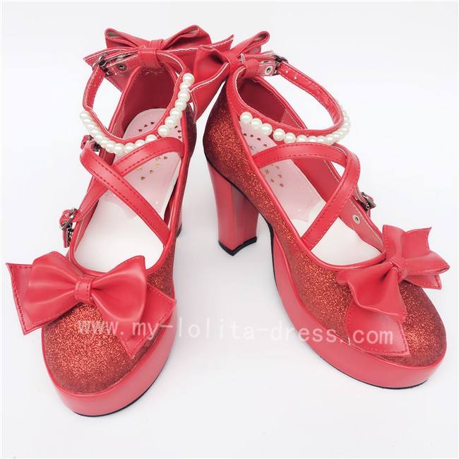 Antaina Tea Party Glitter Lolita Shoes