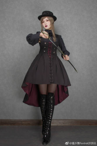 Steampunk Women Lolita Cape Lolita High Waist Corset skirt Gothic