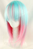 Light Blue Pink Bobo Lolita Wig