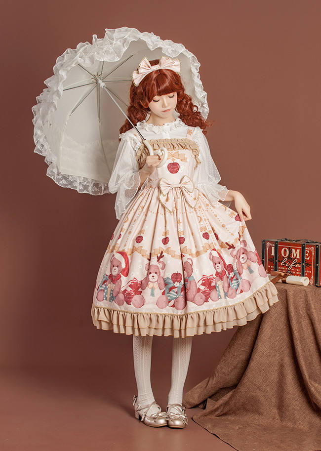 Gift Box Bear~ 2018 New Arrival Sweet Lolita Jumper