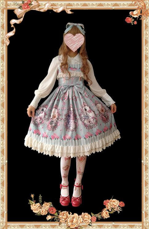 Flower Fairy~ Sweet Lolita JSK + Headbow - In Stock
