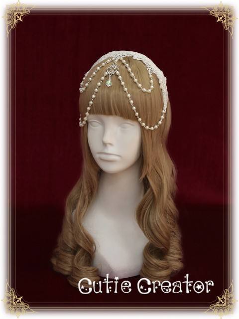 Sweet Dreamer Lace Beads Headbow and Veil Sets