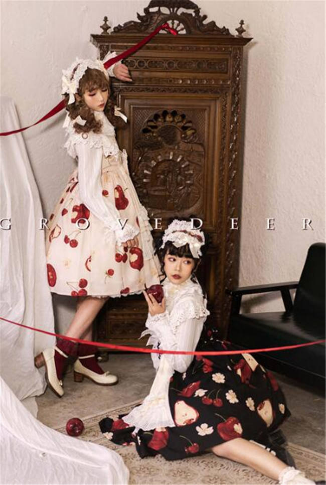 Grove Deer~ Chinese Pear Crabapple Series Lolita Dress -Pre-order Closed