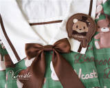 Chocolate Bear~ Lolita Badge Brooch -Pre order