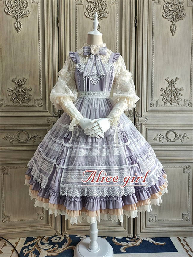 Alice Girl ~When Camellia Blossoms Lolita JSK + Overskirt -Pre-order