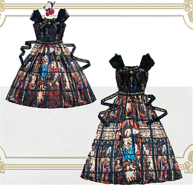 Surfacespell ~Rosary In the illusional Library~ Stained Glass Lolita JSK