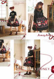 Honey Honey Lolita ~ Chinese Pear-leaved Crabapple Little Red Riding Hood Lolita Normal Waist JSK -Pre-order Closed