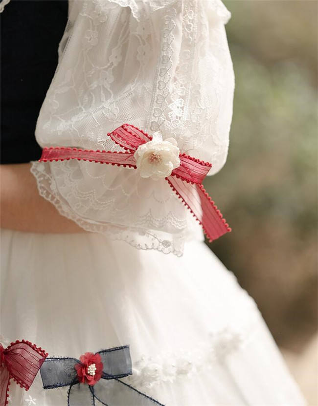 Little Dipper ~White Snow Lolita Vest + OP Set Short/Long Version