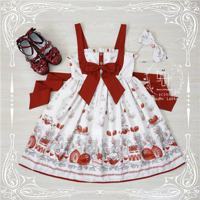 Strawberry Fruit Tea Lolita JSK -Pre-order Closed