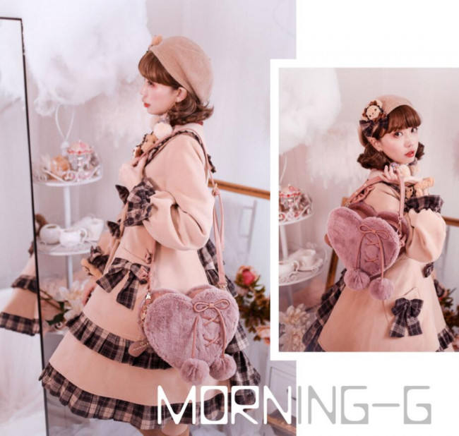 Repair of Love/Star~ Sweet Lolita Fur Hand Bag/Cross-body Bag