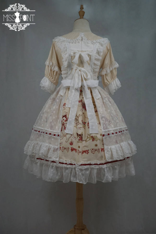 Miss Point ~The Tailor Rabbit Lolita Salopette  Beige Size S In Stock