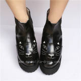 Gothic Black Matte Lolita Boots