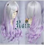 Fantastic Silver Purple Lolita Curls Wig
