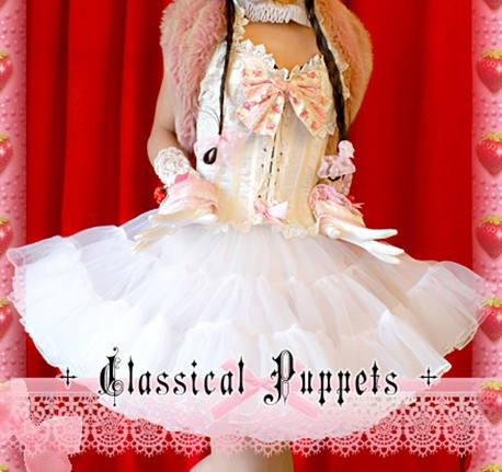 Classical Puppets Aline Petticoat 2 -Blue&White -out