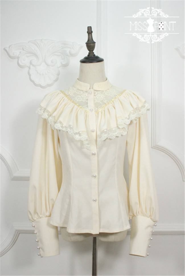 Alpine Maiden ~ Vintage Lolita Long Sleeves Blouse -Pre-order