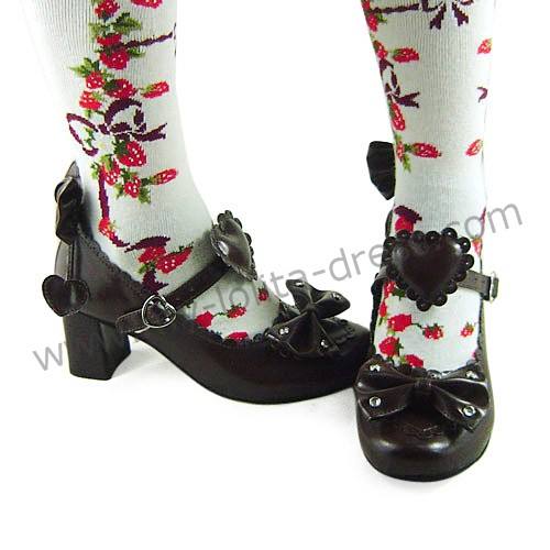 Bows Hearts Girls Lolita Shoes