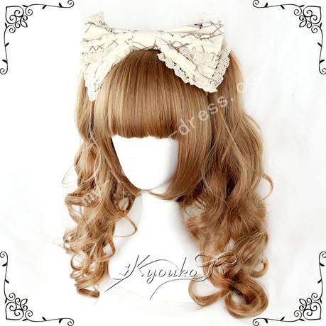 Princess Saddle Brown Face Framing Wig 2 Ponytails
