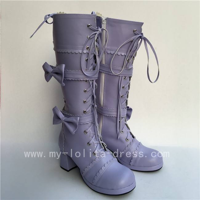 Beautiful Navy Blue& White Boots - 2 Versions