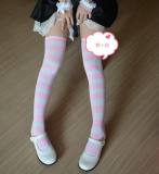 Japanese Cotton Straps Sweet Lolita High Socks -In Stock